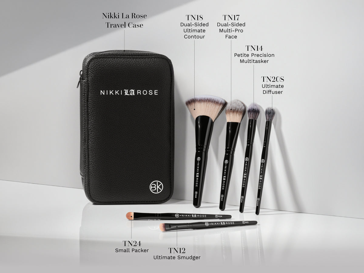 Nikki La Rose Travel Brush Set with Case